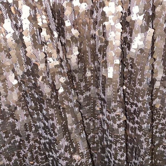 EXPRESS Gold Sequin mini party dress XS - Picture 5 of 5